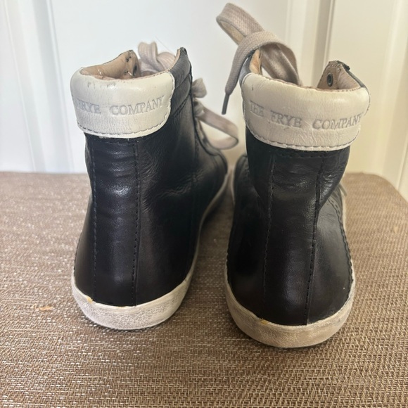 Frye Dylan Black Leather High Top Sneakers - Picture 3 of 15